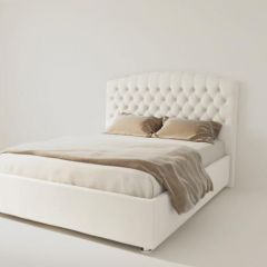 Кровать Берлин без основания 800 (экокожа белая) в Игриме - igrim.mebel24.online | фото