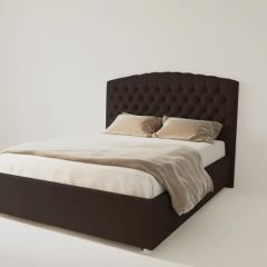 Кровать Берлин без основания 800 (экокожа коричневая) в Игриме - igrim.mebel24.online | фото