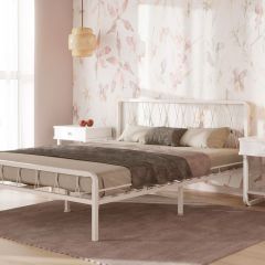 Кровать "Клэр" КМД18 Белая (1600*2000) (ножки-белые) в Игриме - igrim.mebel24.online | фото
