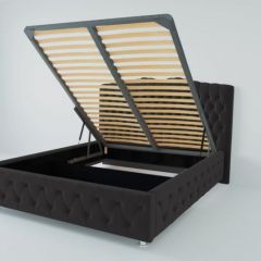Кровать Нягань с ПМ 1200 (экокожа кольт ч) в Игриме - igrim.mebel24.online | фото