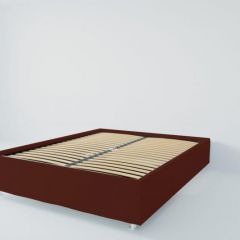 Кровать Подиум с ортопедическим основанием 800 (велюр бордо) в Игриме - igrim.mebel24.online | фото 2