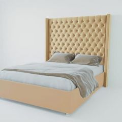 Кровать Версаль ЛЮКС без основания 900 (экокожа бежевая) в Игриме - igrim.mebel24.online | фото
