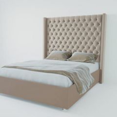 Кровать Версаль ЛЮКС без основания 800 (велюр серый) в Игриме - igrim.mebel24.online | фото