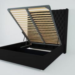 Кровать Версаль ЛЮКС с ПМ 800 (экокожа кольт ч) в Игриме - igrim.mebel24.online | фото 2