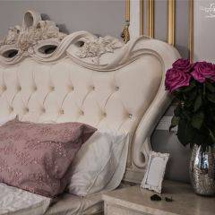 Кровать с мягким изголовьем Афина 1600 (крем корень) в Игриме - igrim.mebel24.online | фото 2