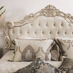 Кровать с мягким изголовьем Патрисия (1600) крем в Игриме - igrim.mebel24.online | фото 4