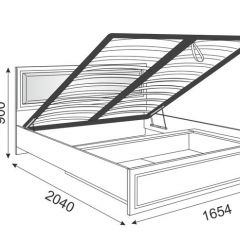 Кровать 1.6 Беатрис М11 с мягкой спинкой и ПМ (дуб млечный) в Игриме - igrim.mebel24.online | фото 3