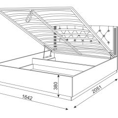 Кровать 1.6 с ПМ М25 Тиффани в Игриме - igrim.mebel24.online | фото 3