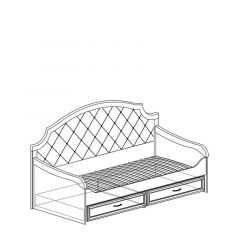 Кровать с ящиками №915 Флора с мягким элементом в Игриме - igrim.mebel24.online | фото 2