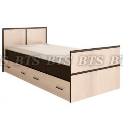 Кровать Сакура 900 LIGHT + Проложки LIGHT 0.9 ДСП (Венге/Лоредо) в Игриме - igrim.mebel24.online | фото