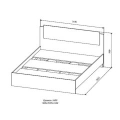 СОФИ СКР1600.1 Кровать 1600 в Игриме - igrim.mebel24.online | фото 2