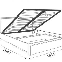 Кровать 1.6 Беатрис М08 Стандарт с ПМ (дуб млечный) в Игриме - igrim.mebel24.online | фото 2