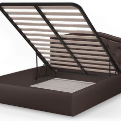 Кровать Стелла 1400*2000 NEO 10 (темно-коричневый) в Игриме - igrim.mebel24.online | фото 4