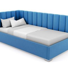 Кровать угловая Хлоя интерьерная +основание (80х200) в Игриме - igrim.mebel24.online | фото 3