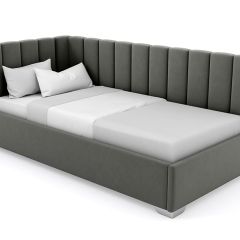 Кровать угловая Хлоя интерьерная +основание (80х200) в Игриме - igrim.mebel24.online | фото 4