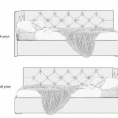 Кровать угловая Лилу интерьерная +основание/ПМ/бельевое дно (120х200) в Игриме - igrim.mebel24.online | фото 5