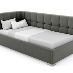Кровать угловая Мия интерьерная +основание (90х200) в Игриме - igrim.mebel24.online | фото 4