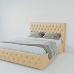 Кровать Версаль с ПМ 800 (экокожа бежевая) в Игриме - igrim.mebel24.online | фото
