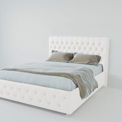 Кровать Версаль с ПМ 800 (экокожа белая) в Игриме - igrim.mebel24.online | фото