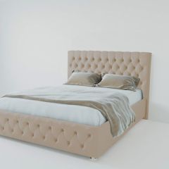 Кровать Версаль с ПМ 800 (велюр светло-серый) в Игриме - igrim.mebel24.online | фото