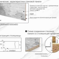 Кухонный фартук со столешницей (А-012) в едином стиле (3050 мм) в Игриме - igrim.mebel24.online | фото 7