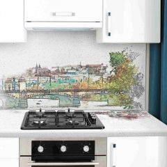 Кухонный фартук со столешницей (А-015) в едином стиле (3050 мм) в Игриме - igrim.mebel24.online | фото