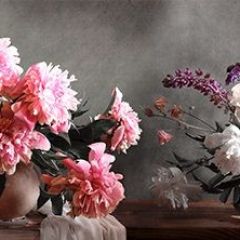 Кухонный фартук Цветы 316 МДФ матовый (3000) Flowers в Игриме - igrim.mebel24.online | фото 1