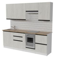 Кухонный гарнитур Амели компакт 2200 мм в Игриме - igrim.mebel24.online | фото 4