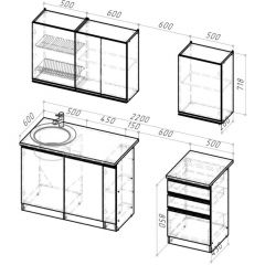 Кухонный гарнитур Амели стандарт 1600 мм в Игриме - igrim.mebel24.online | фото 3