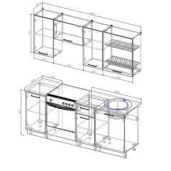 Кухонный гарнитур Лада 2000 (Стол. 26мм) в Игриме - igrim.mebel24.online | фото 2