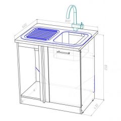 Кухонный гарнитур Лариса прайм 4 900х2000 мм в Игриме - igrim.mebel24.online | фото 17