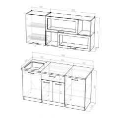 Кухонный гарнитур Лариса стандарт 1 1600 мм в Игриме - igrim.mebel24.online | фото 2