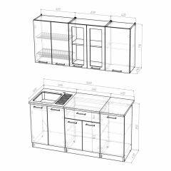 Кухонный гарнитур Ника стандарт 1600 в Игриме - igrim.mebel24.online | фото 4