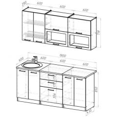 Кухонный гарнитур Паола макси 1800 мм в Игриме - igrim.mebel24.online | фото 2