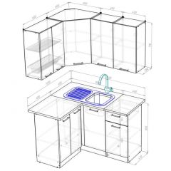 Кухонный гарнитур Паола прайм 1200х1400 мм в Игриме - igrim.mebel24.online | фото 2