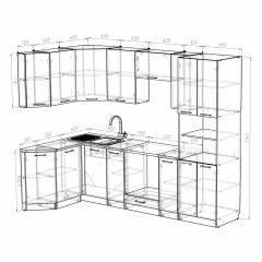Кухонный гарнитур Симона гранд прайм 1400*2600 в Игриме - igrim.mebel24.online | фото 3