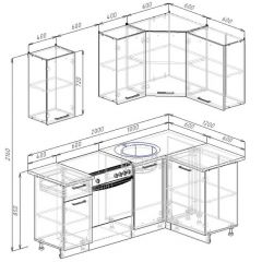 Кухонный гарнитур угловой Антрацит 2000х1200 (Стол. 26мм) в Игриме - igrim.mebel24.online | фото 2