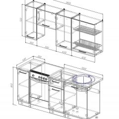 Кухонный гарнитур Вегас 1800 (Стол. 26мм) в Игриме - igrim.mebel24.online | фото 2