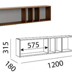 Лимба (гостиная) М11 Полка навесная в Игриме - igrim.mebel24.online | фото