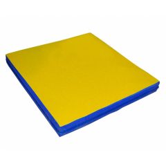 Мат гимнастический 1х1х0,05м цв. синий-желтый в Игриме - igrim.mebel24.online | фото