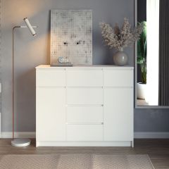 МОРИ МК 1200.4 Комод (белый) в Игриме - igrim.mebel24.online | фото 3