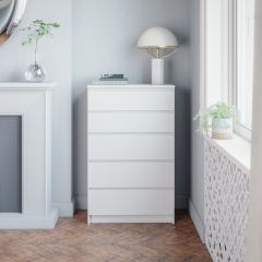 МОРИ МК 700.5 Комод (белый) в Игриме - igrim.mebel24.online | фото 1
