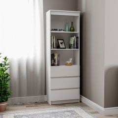 МОРИ МСТ 600.3 Стеллаж (белый) в Игриме - igrim.mebel24.online | фото