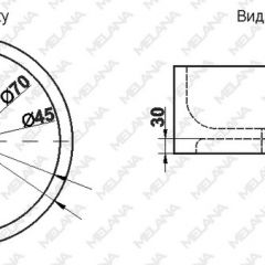 Накладная раковина melana mln-7076b (черная) в Игриме - igrim.mebel24.online | фото 2