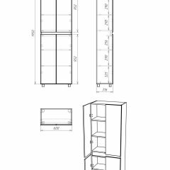 Пенал напольный 60 Норма без ящика АЙСБЕРГ (DA1625P) в Игриме - igrim.mebel24.online | фото 10