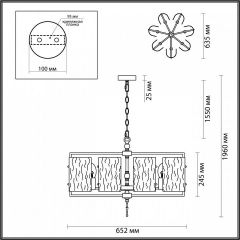 Подвесная люстра Odeon Light Elegante 4878/7 в Игриме - igrim.mebel24.online | фото 4