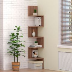 Полка угловая (ЛДСП Ясень темный) в Игриме - igrim.mebel24.online | фото 1