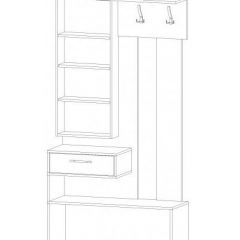 ИНФИНИТИ Прихожая (Секция с зеркалом + 2 шкафа-пенала) в Игриме - igrim.mebel24.online | фото 6