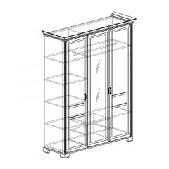 Шкаф 3-х дверный №900 Флора в Игриме - igrim.mebel24.online | фото 2