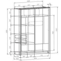 Шкаф-купе 1600 с плитой 22 мм ЛИБЕРТИ в Игриме - igrim.mebel24.online | фото 4